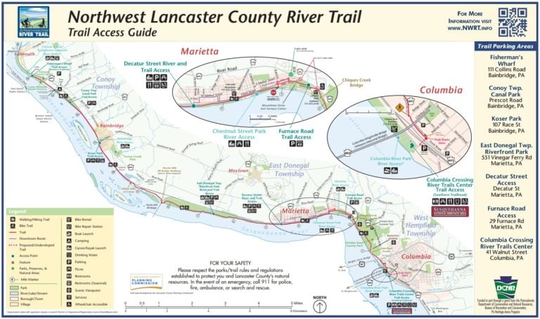 The Northwest Lancaster County - Northwest Lancaster County River Trail Map 768x454