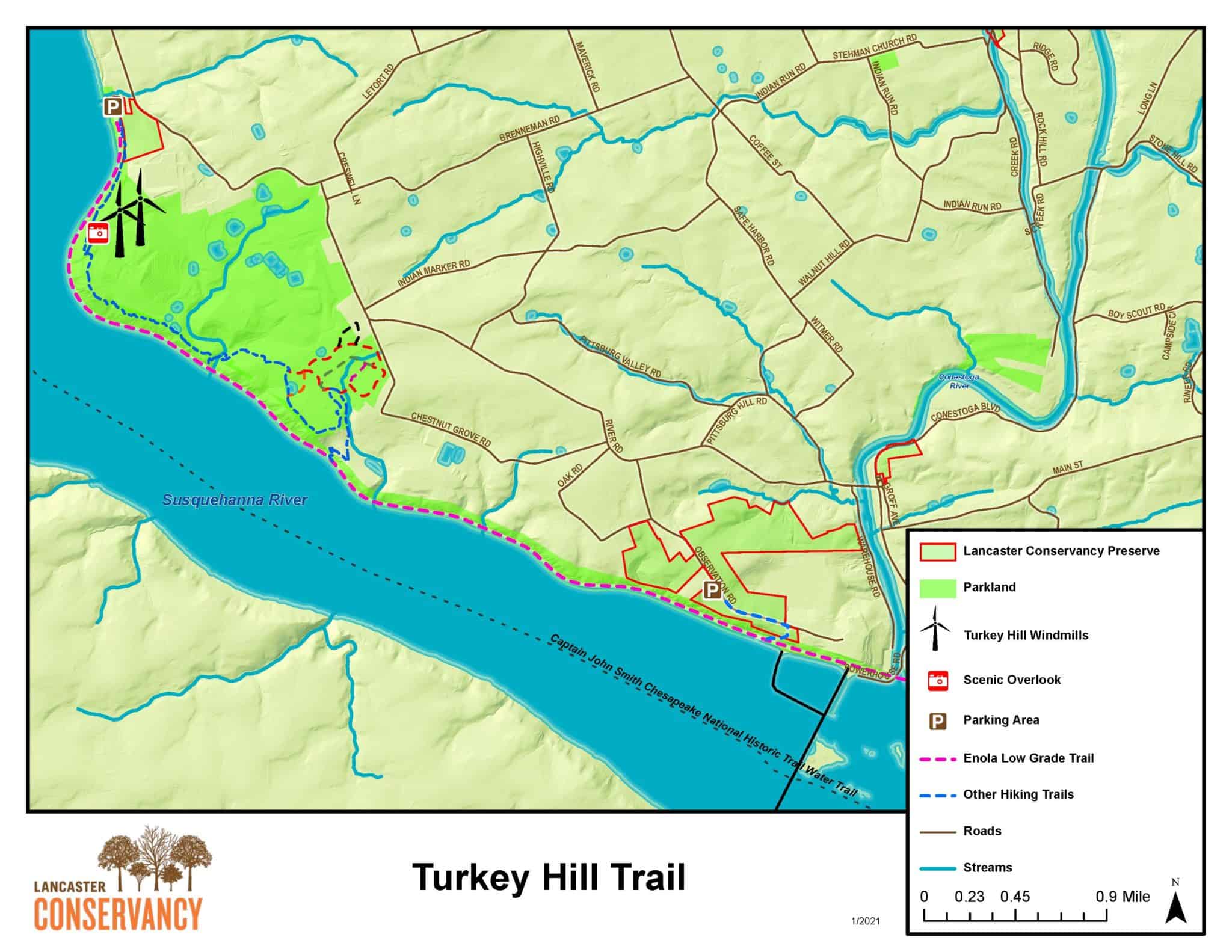 Turkey Hill Overlook Trail Explore Susquehanna Greenway