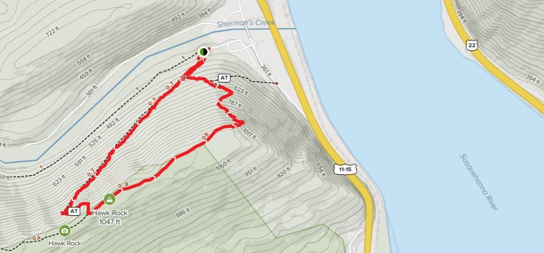 Hike Hawk Rock on the Appalachian Trail SGP