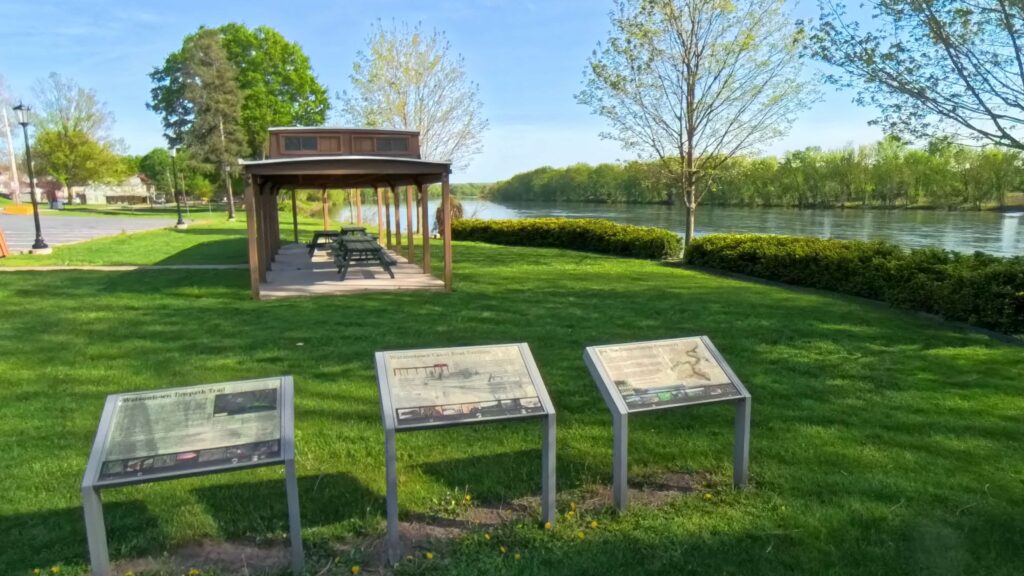 watsontown towpath canal boat pavilion