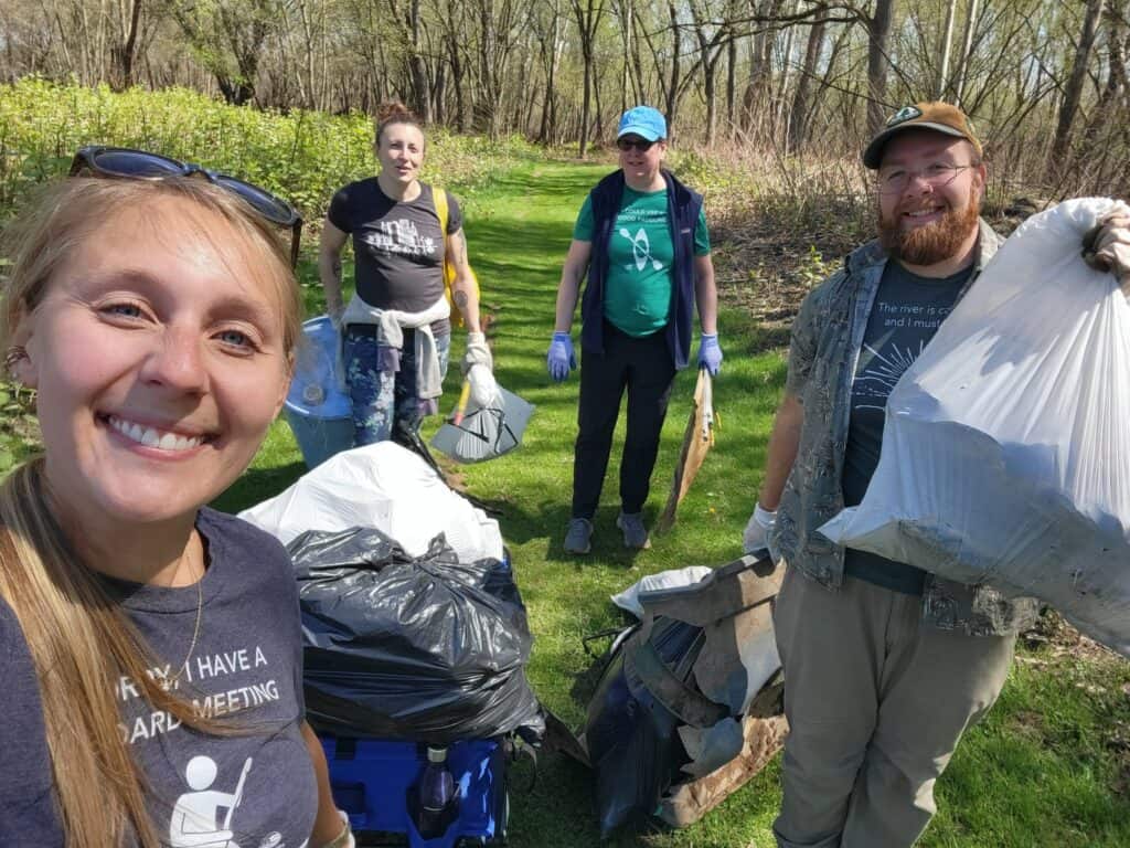 Cleanup at Milton State Park