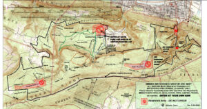 Map of the WIlliamsport Water Authority Trails