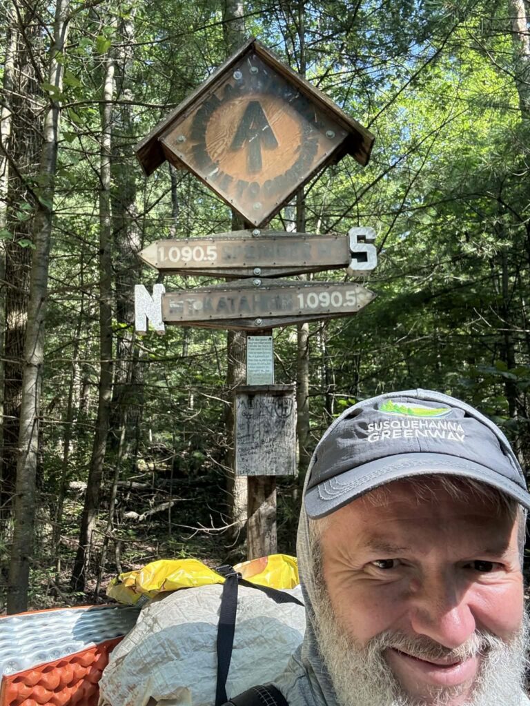 Hiker on the Appalachian Trail